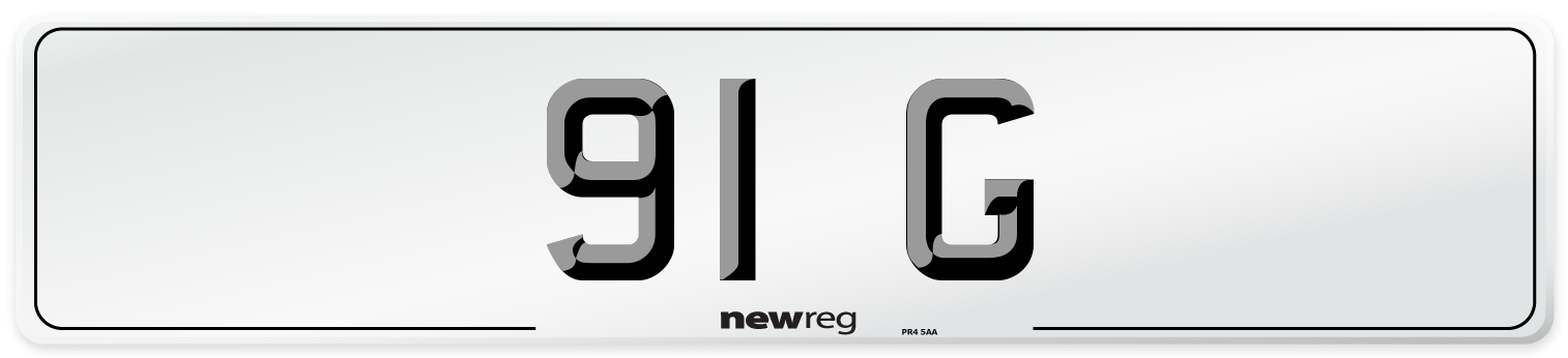 91 G Number Plate from New Reg